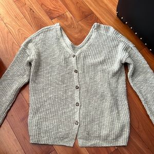 Button-up sweater
